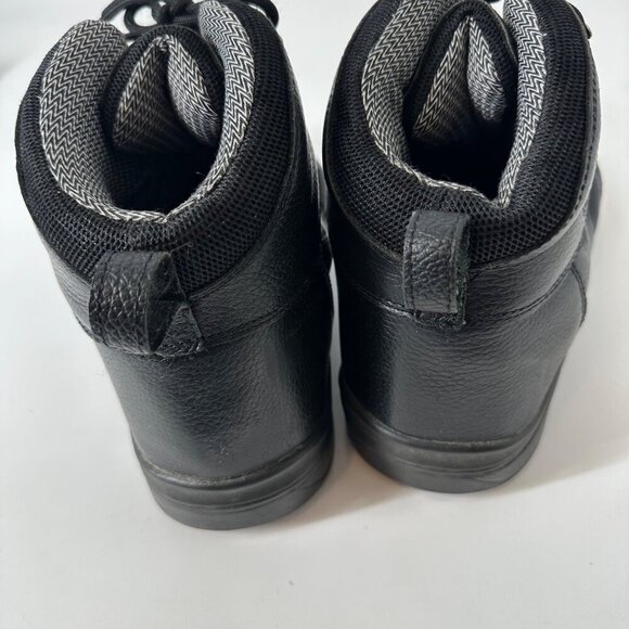 * Drew Black Leather Lace-Up Ankle Boots For Men Size 9.5 6E